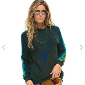 Blue Aviator nation crewneck